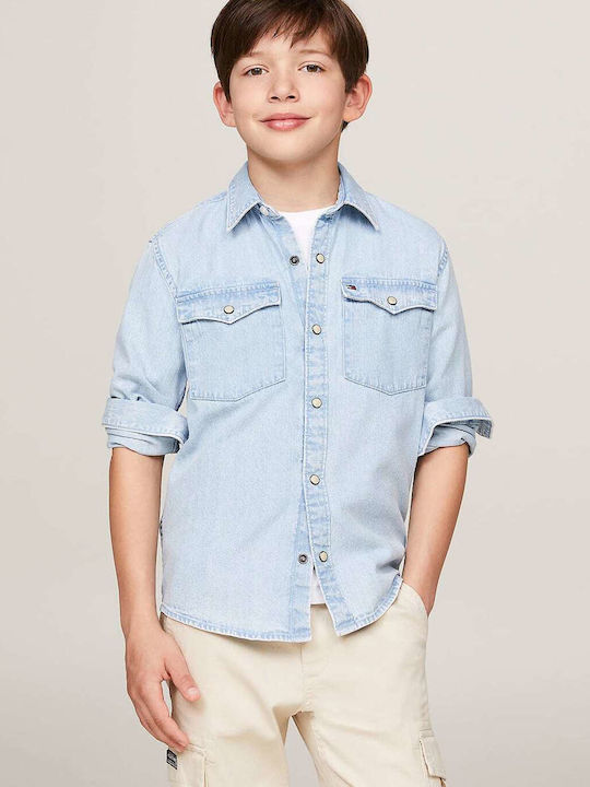 Kids Shirt Long Sleeve Denim Denim