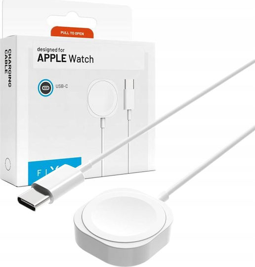 Fixed Зарядно за Apple Watch Бялς