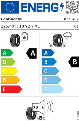 Continental Ecocontact 6 225/40R18 92Y FR XL Лято Гума