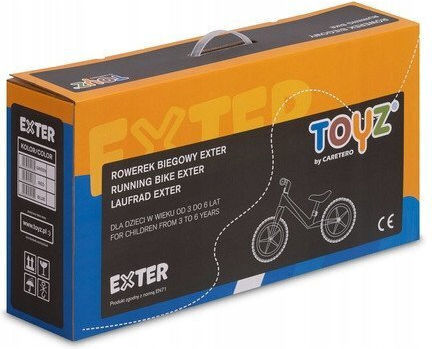 Toyz Παιδικό Ποδήλατο Ισορροπίας Exter Rubber Κόκκινο