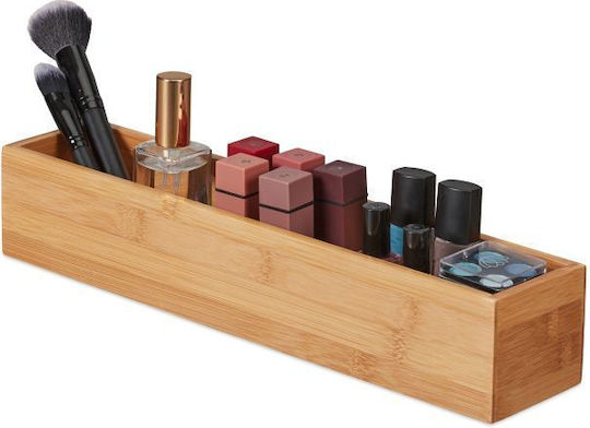Relaxdays Storage Basket Bamboo 38x38x8cm 1pcs