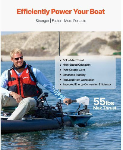 Vevor Electric Outboard Engine with 55lbs Thrust