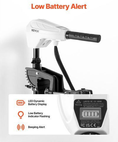 Vevor Electric Outboard Engine with 55lbs Thrust