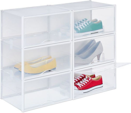 Relaxdays Husă De Depozitare Pantofi 19x34.5x27cm 6 Bucăți