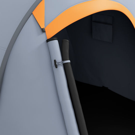 Outsunny Σκηνή Camping Pop Up Γκρι 3 Εποχών για 2 Άτομα 245x148x105εκ.