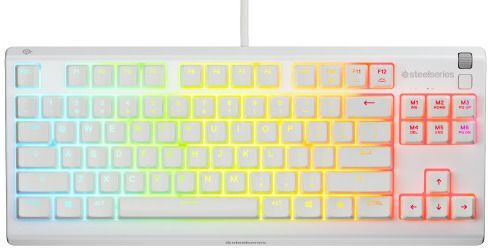 SteelSeries APEX 3 TKL Gaming Πληκτρολόγιο Tenkeyless με RGB φωτισμό (Αγγλικό US) Λευκό