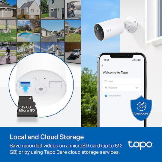 TP-LINK Tapo C410 (Camera only) v1.2 IP Камера за наблюдение Wi-Fi Full HD+ 3MP Водоустойчива с Двупосочна Комуникация