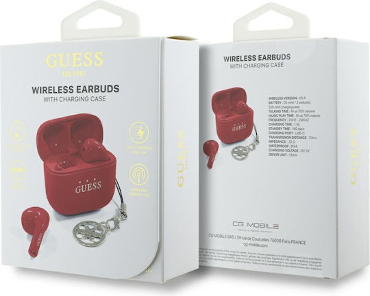 Guess Charm Case in Red color for Universal