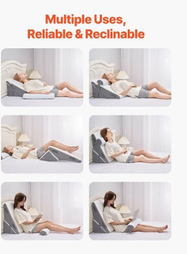 Vevor Pillow Massage for the Neck, the Back & the Legs White