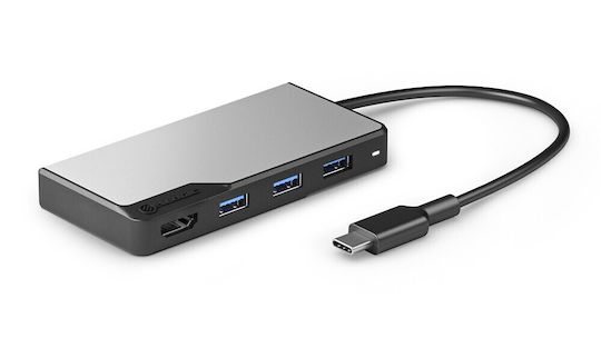Alogic USB-C Docking Station με HDMI 4K Γκρι (UCFUHDV2-SGR)