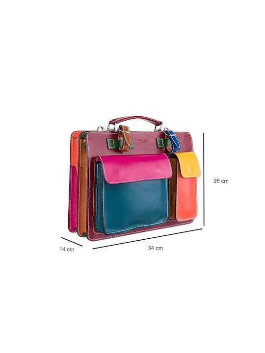 Leder Damentasche Handtasche Burgundisch