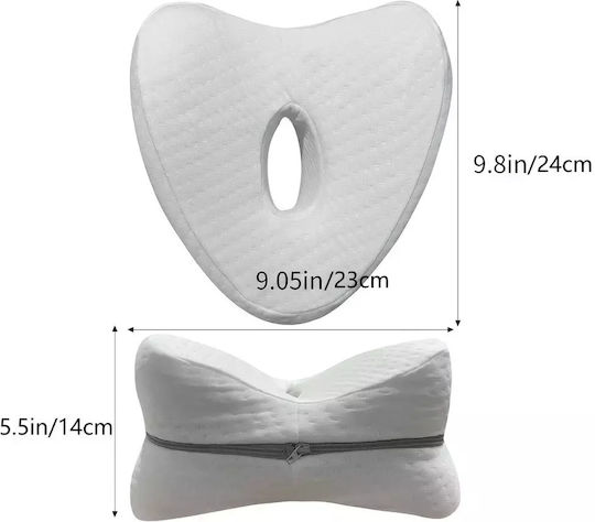 Orthopädisches Kissen Abscheider mit Memory Foam & Loch 24x23x14cm in Gray Farbe OT13