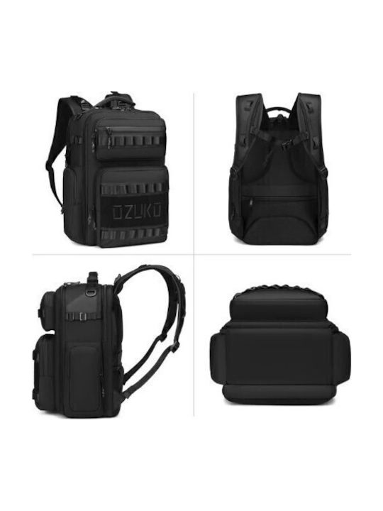 Ozuko Backpack Αδιάβροχο Μαύρο