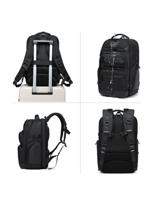Ozuko Backpack Αδιάβροχο Μαύρο