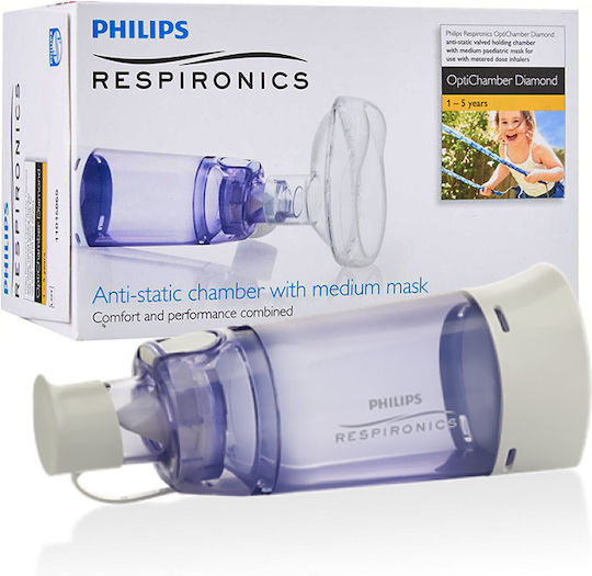 Optichamber Diamond Inhalationskammer Philips Respironics Maske 1-5 Jahre
