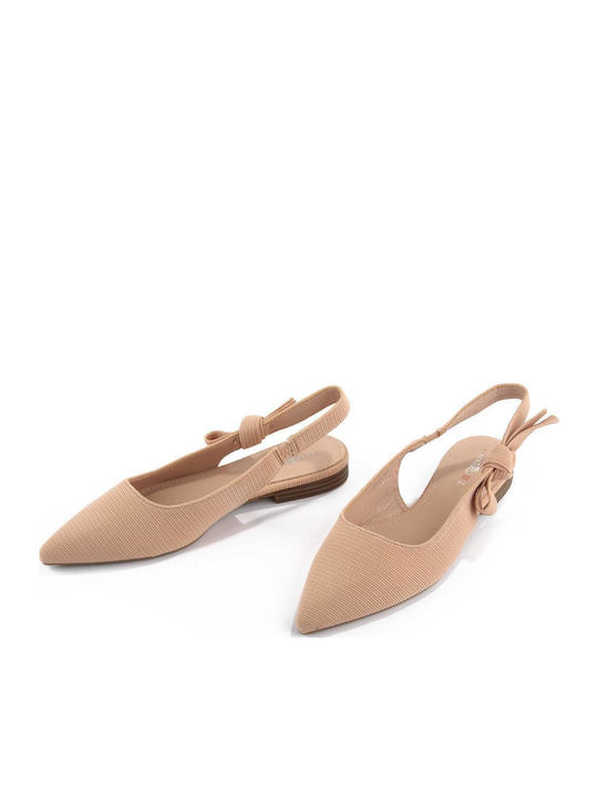 Damen Ballerinas in Beige Farbe