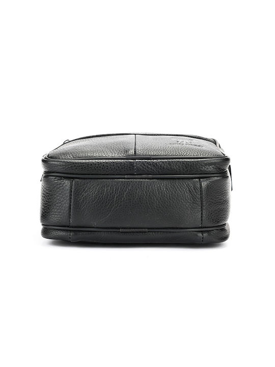Piele Geantă pentru bărbați De umăr / tip crossbody Neagră