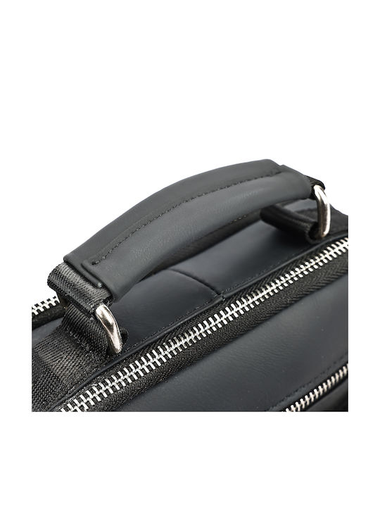 Piele Geantă pentru bărbați De umăr / tip crossbody Neagră