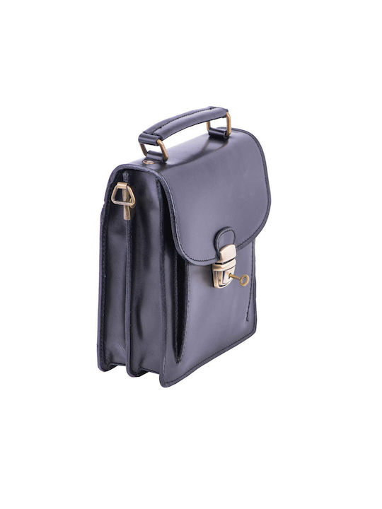 Piele Geantă pentru bărbați De umăr / tip crossbody Neagră