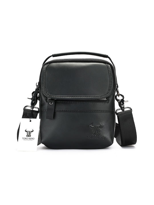 Piele Geantă pentru bărbați De umăr / tip crossbody Neagră