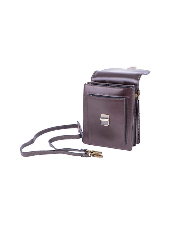 Leather Men's Bag Shoulder / Crossbody Brown
