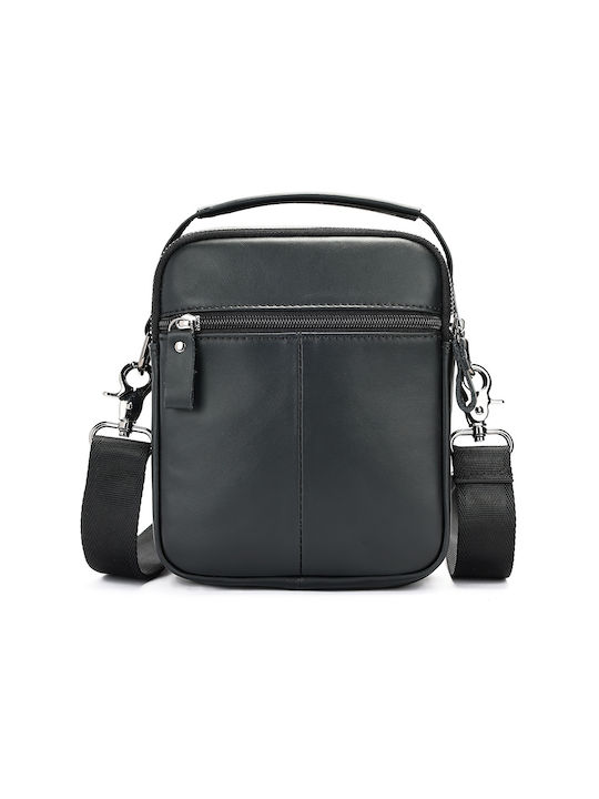 Piele Geantă pentru bărbați De umăr / tip crossbody Neagră