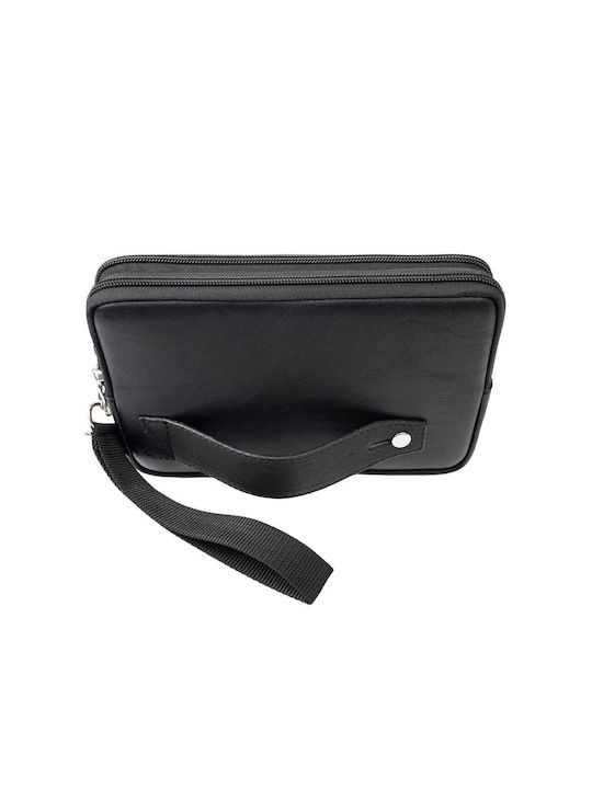 Piele Geantă pentru bărbați De umăr / tip crossbody Neagră