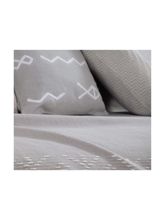 Nef-Nef Homeware Възглавница За Диван Create От 100% Памук Сива 45x45см