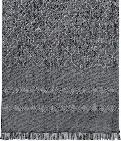 Nima Sofa-Kissen Mansi aus 100% Baumwolle Grau 45x45cm