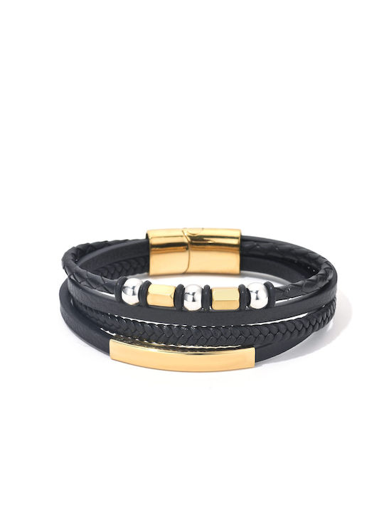 Toro Nero Brățară Pentru Bărbați Din Piele 21cm