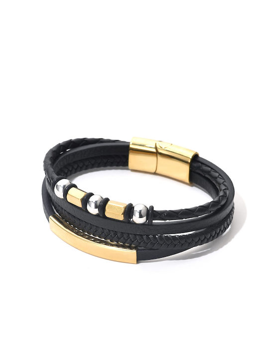 Toro Nero Brățară Pentru Bărbați Din Piele 21cm