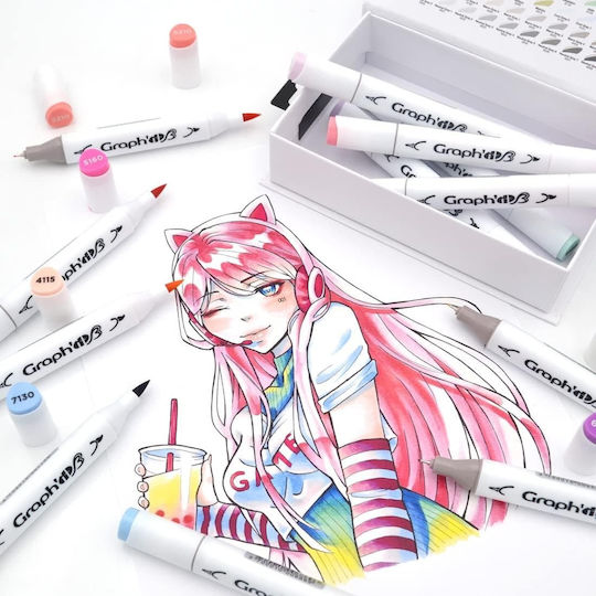 Graph' it Manga Shojo Markers Multicolour 12pcs