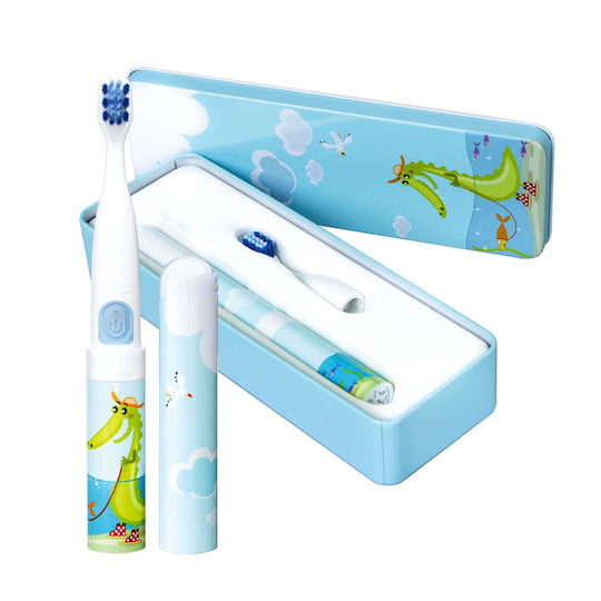 Vitammy Smile Children's Electric Toothbrush with Chronograph for 3+ Years Crocodile with Travel Case