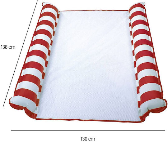 Mikamax Hamac De Piscină Saltea Gonflabilă Pentru Plajă Albă 138x130cm
