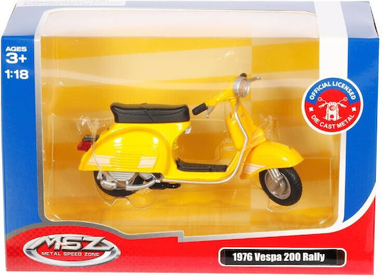 Model 1:18 1976 Vespa 200 Rally Yellow