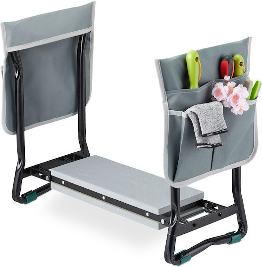 Garden Chair Knee Cushion Gray-black