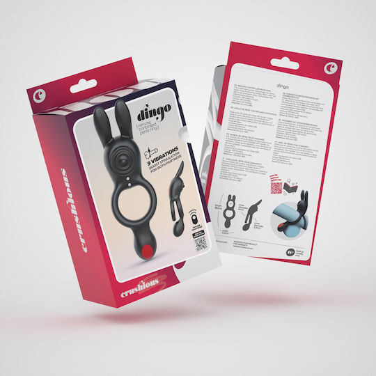Crushious Dingo Double Vibrating Ring Remote Control