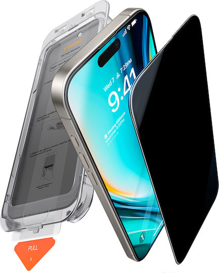 Torras Privacy Full Face Tempered Glass (iPhone 17 Pro Max / iPhone 16 Pro Max)