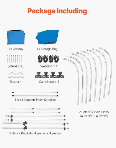 Vevor Polyester Fabric for Inflatable Boat Repair Blue Color