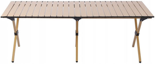 Table Steel for Camping Foldable 120x90x45cm Black