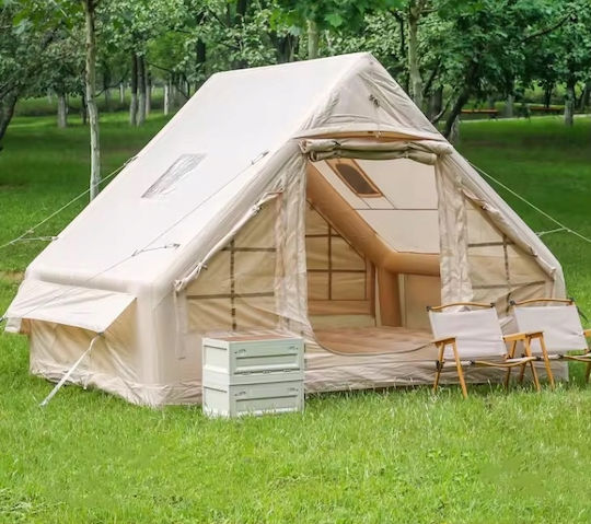 Tabelul Oțel pentru Camping Pliabil 60x90x45cm Maro