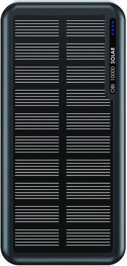 Boompods Obi Solar Power Bank 10000mAh mit 2 USB-A Anschlüssen Schwarz