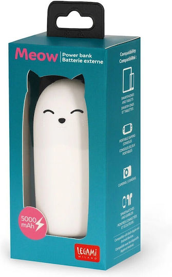 Legami Milano My Super Power 5000mAh with USB-A Port Meow