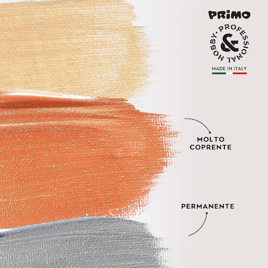 Primo Acryl Acrylic Paint Set in Silver color Silver 75ml 1pcs