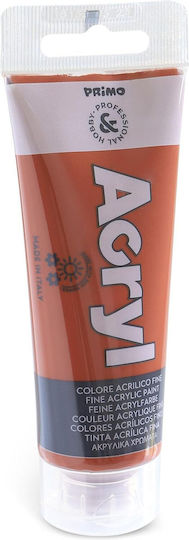 Primo Acryl Acrylic Paint Set in Brown color Burnt Siena 75ml 1pcs