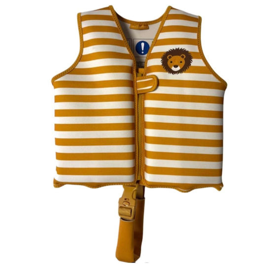 Swim Essentials Swimming Life Jacket with Safety Strap for Kids 3-6 Years Lion