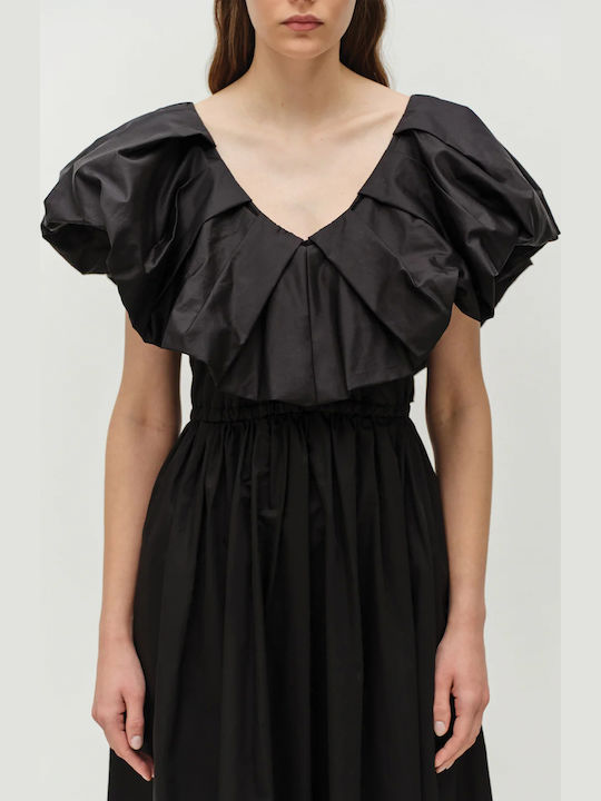 Maxi Damenkleid Für Hochzeit - Taufe Schwarz