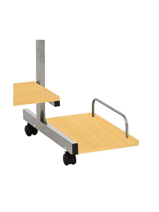 Computer Office Veronce Wooden Natural with Metal Legs 89x47x71cm