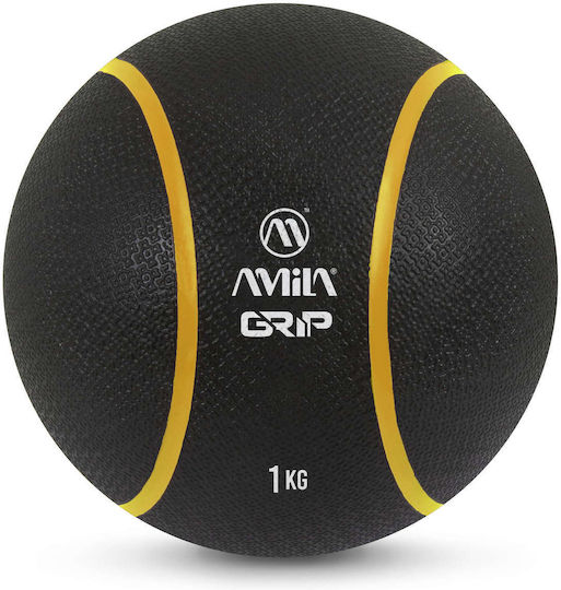 AMILA Ball Medicine 19cm , 1kg in Black Color
