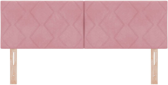 vidaXL Kopfstütze Für Betten Hölzernes Rosa 144x88cm